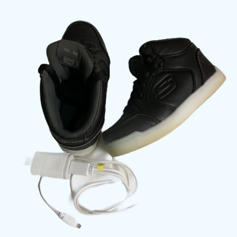 Skechers Boys Energy Lights Black Size 11.5